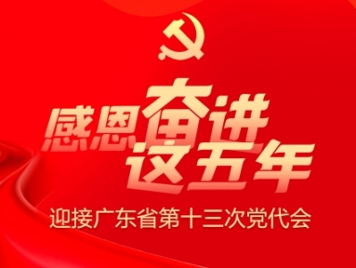 感恩奮進這五年 迎接廣東省第十三次黨代會